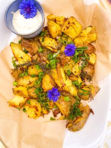Quetschkartoffeln aus dem Backofen - knusprig und vegan
